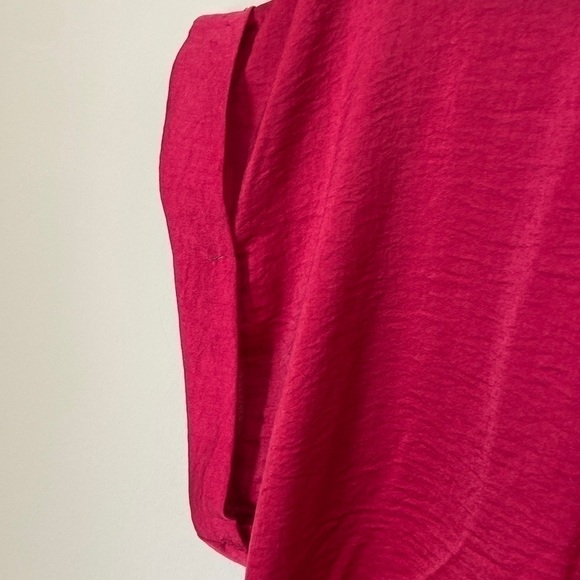 𝅺NWT Burgundy Babydoll Top Size Medium - Picture 4 of 11